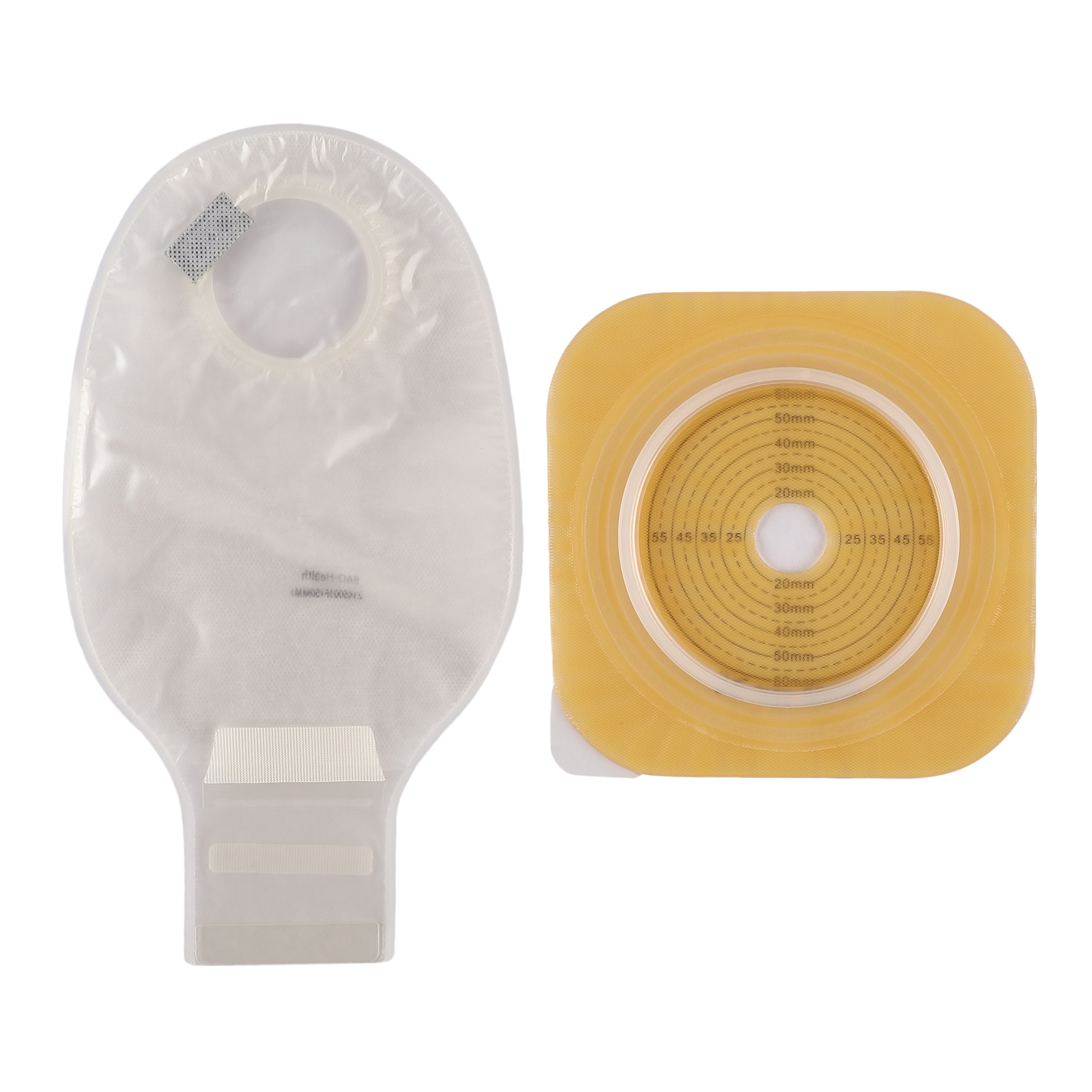 Two Piece 50mm Ostomy Pouches & Flanges